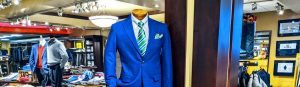 Blue mens suit